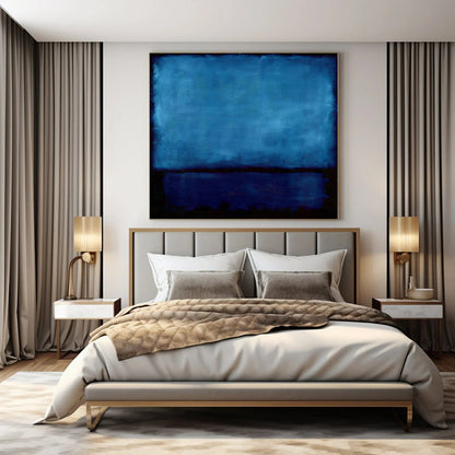 “Deep Blue Solitude” – Color Field Painting CT1185