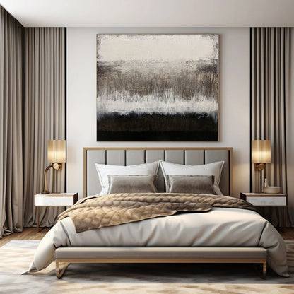 “Neutral Toned Abstract Drips” – Abstract Expressionist Painting CT1137