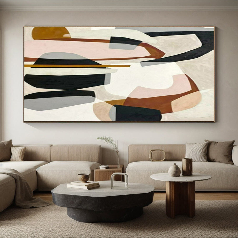 “Colorful Abstract Shapes”，Abstract Geometric Style CT0670