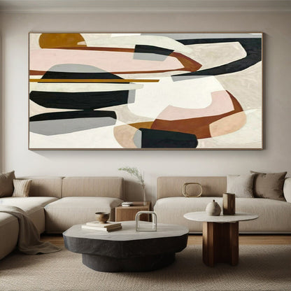 “Colorful Abstract Shapes”，Abstract Geometric Style CT0670