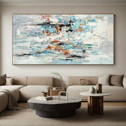 “Soft Color Fusion” ，Pastel Abstract Painting CT0890