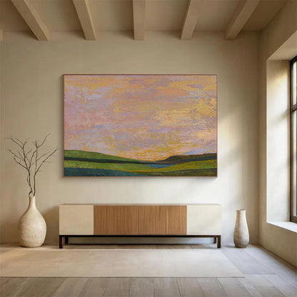 “Colorful Sky - Land” Post - Impressionist Oil Painting On Canvas DKH438