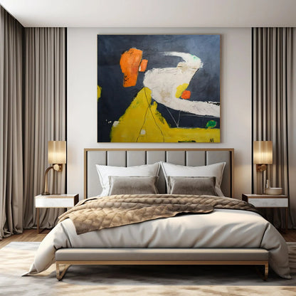 Dark - Background Color - Block Abstraction - Minimalist Abstract - Style Acrylic Painting CT1412