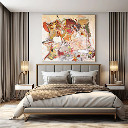 “Colorful Abstract Collage Mix” – Mixed - Media Abstract Art CT1171