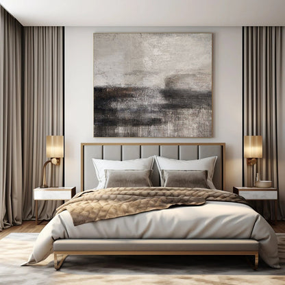 “Dark - Light Textured Abstract” ，Abstract Textured Acrylic Painting CT0961