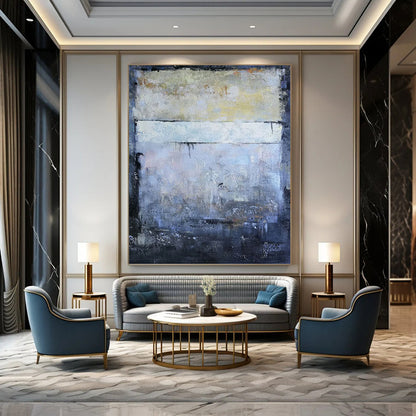 “Gray Layers” - Shades of Gray Abstract Painting On Canvas DKH1575