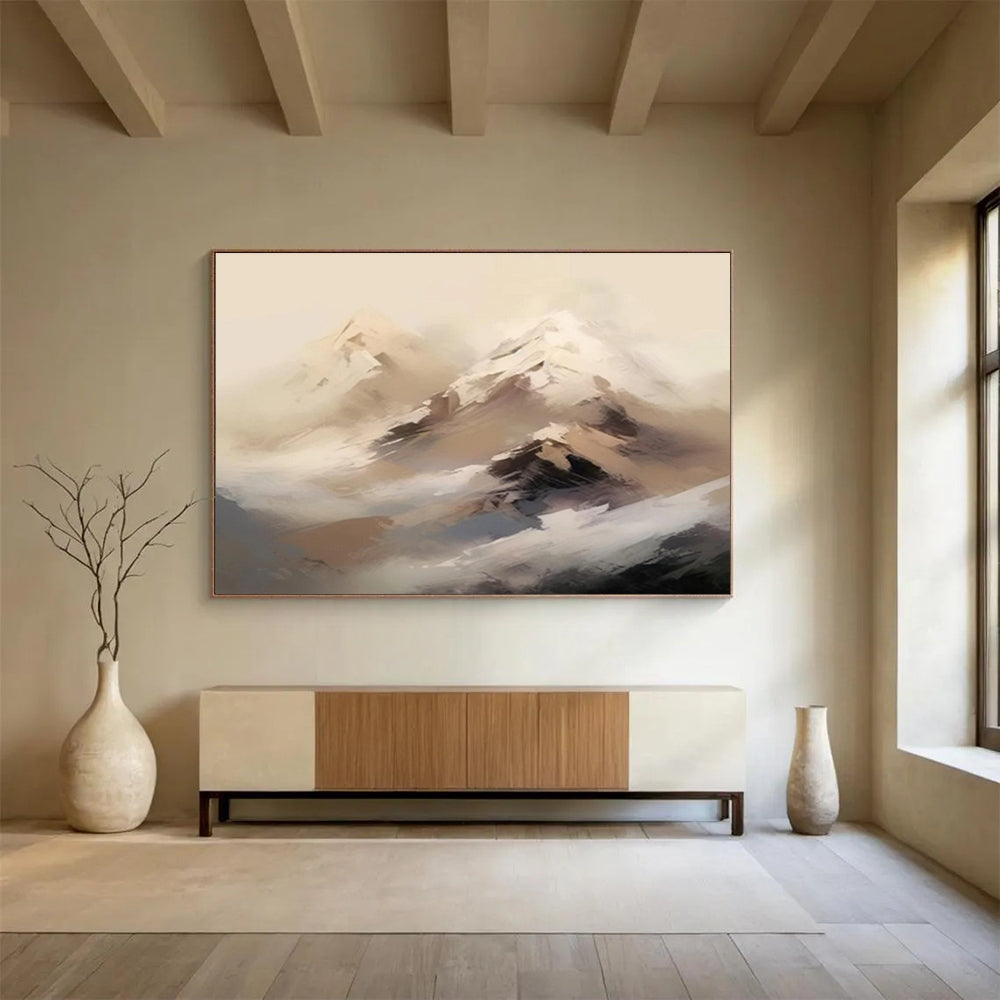 Abstract Mountain Landscape Painting On Canvas DKH325