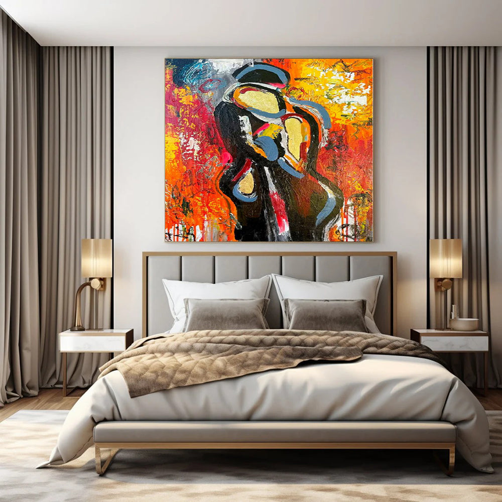 “Colorful Abstract Figure” – Abstract Figurative Painting CT1196