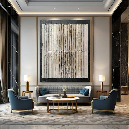 “Textured Neutral Abstract” - Abstract Painting On Canvas CT2352