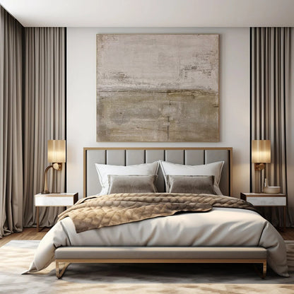 “Light - Toned Textured Abstract” ，Abstract Textured Acrylic Painting CT0957