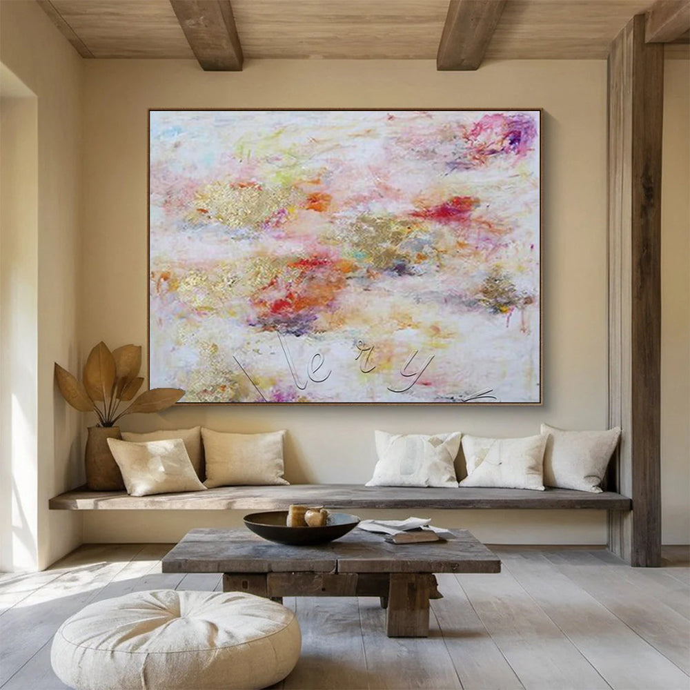 “Pastel Dreamscape” - Soft pink, purple, gold; light, swirling colors CT1582