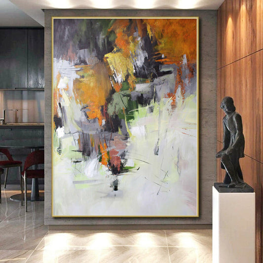 “Colorful Abstract Autumn” Abstract Acrylic Art CT0261