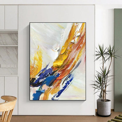 “Colorful Palette Knife Impasto”，Abstract Impasto Art CT0605