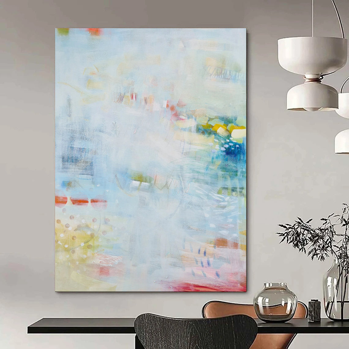 “Soft Serenity” - Abstract Light - Washed Landscape - Inspired Art on Canvas CT1866