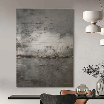 Grey Textured Gradient - Abstract Textured Acrylic Painting CT1365