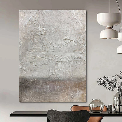 Textured Gray Abstract - Abstract Painting On Canvas DKH1491