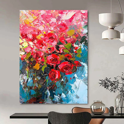 Colorful Abstract Flower Bouquet - Floral Painting On Canvas DKH1432