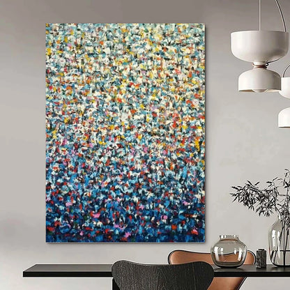 Impressionistic Color Explosion - Abstract Painting On Canvas DKH1344