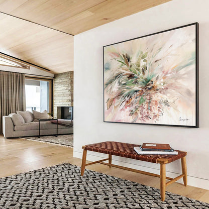 “Nature’s Bouquet with Bird” Impressionist - Style Nature Painting On Canvas DKH535