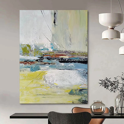 “Abstract Colorful Landscape” - Abstract Expressionist Painting On Canvas DTP052