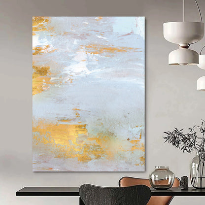 “Subtle Gold Abstract” - Abstract Expressionist Painting On Canvas DTP160