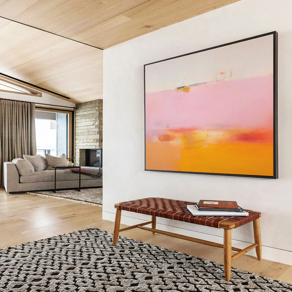 “Subtle Color Gradients” Abstract Acrylic Painting On Canvas DKH476