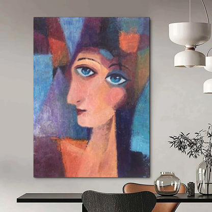 “Cubist - Style Portrait” - Cubist Figurative Painting CT1997