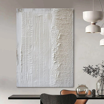 White Textured Lines & Patterns - "Tactile Whites" - 3D Textured Painting CT1483