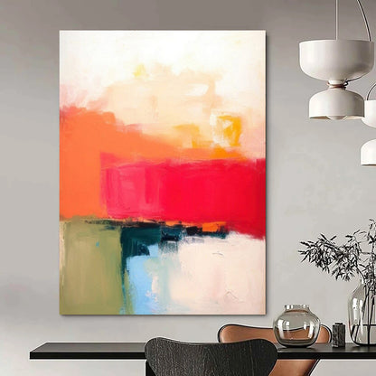 “Color - Blocked Horizon” – Minimalist Abstract Art CT1029