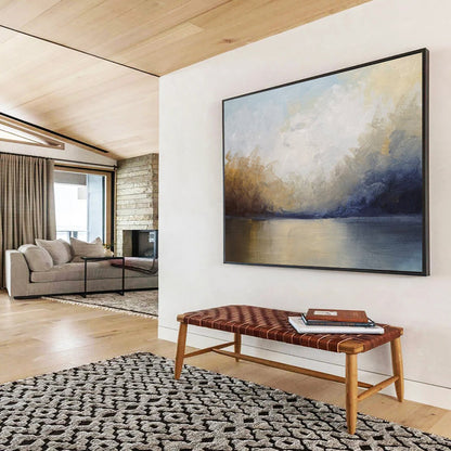 “Soft - Toned Lake ‘Tranquil Waterscape’” - Impressionist Landscape Painting On Canvas DLZ041