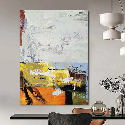 “Bold Color Block Abstract” - Expressionist Painting On Canvas DTP019