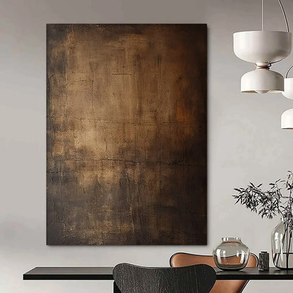 “Brown Textured Abstract” ，Abstract Textured Acrylic Painting CT0944