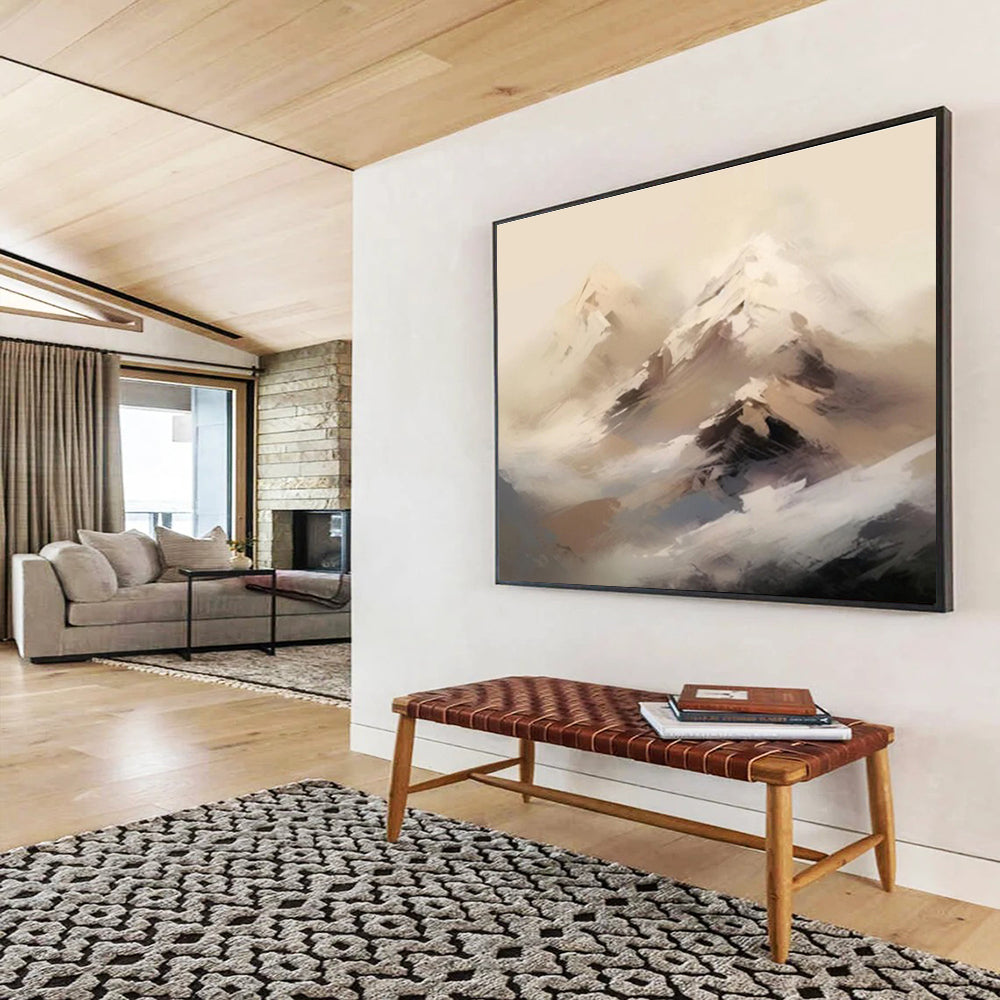Abstract Mountain Landscape Painting On Canvas DKH325