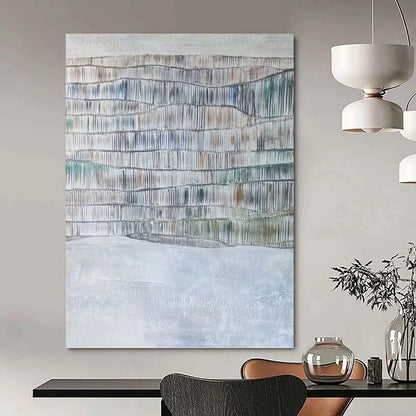 “Color - Accented Textured Layers” - Mixed - media Abstract Painting DKH1043