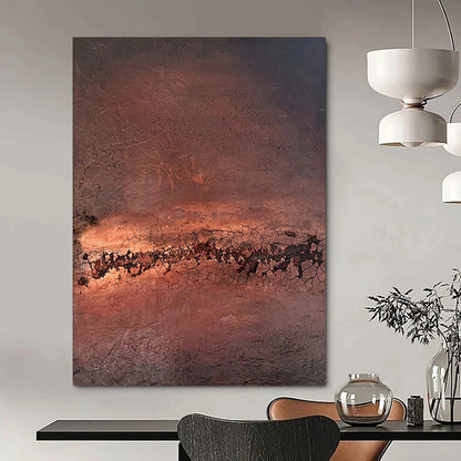 “Crackled Textured Abstract” ，Abstract Textured Acrylic Painting CT0953