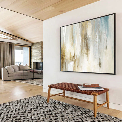 “Neutral - Toned Abstract Flow” Abstract Acrylic Painting On Canvas DKH522