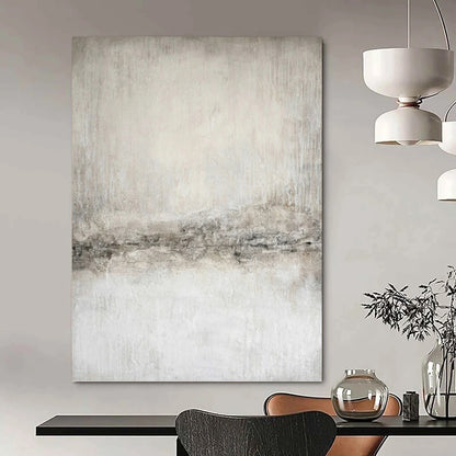“Textured Gray Minimalism” - Subtle Abstract Painting On Canvas DKH1068