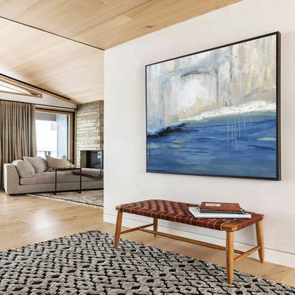 “Abstract Waterfall Scene” Abstract Oil Painting On Canvas DKH402