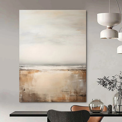 “Muted Coastal Abstraction” - Abstract Landscape Painting On Canvas DTP132