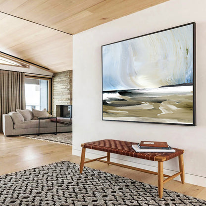 “Coastal Abstract” Seaside - Inspired Painting On Canvas DLZ116