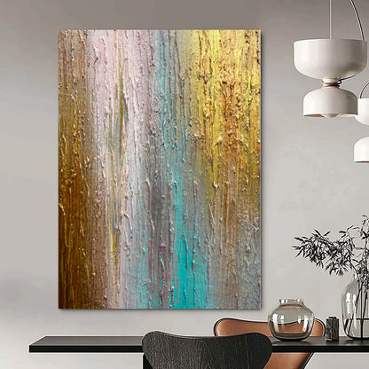 Textured Color Gradient - Mixed Media Abstract Art CT1221