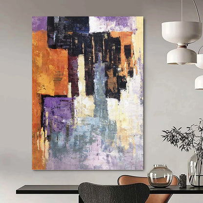 Colorful Geometric Abstraction - Abstract Painting On Canvas DKH1305