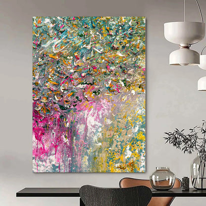 Color - Drenched Landscape - Abstract Impasto Art CT1228