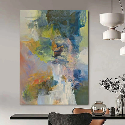 Colorful Abstract Fusion - Mixed - Hue Abstract Painting On Canvas CT2263