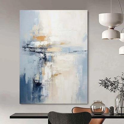 “Soft - Toned Abstract Reflection” - Abstract Painting On Canvas CT2339