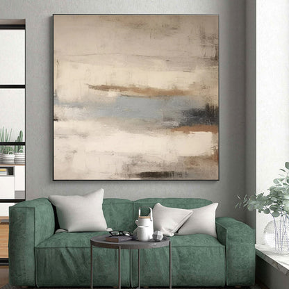 Neutral Tones with Subtle Strokes, "Muted Melody" - Minimalist Abstract Painting CT0705