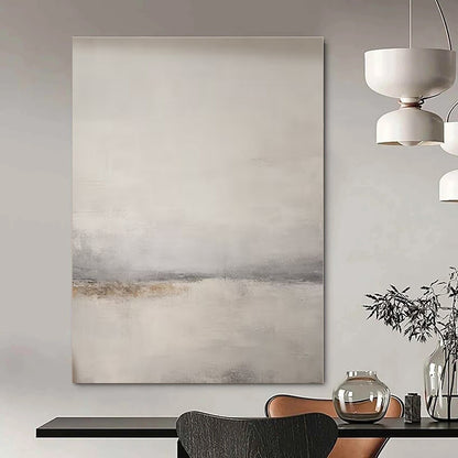 Light Grey Gradient Landscape - Abstract Landscape Acrylic Painting CT1376