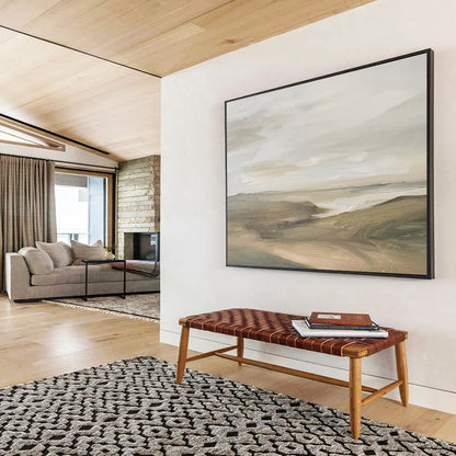 Earth Tones Landscape Gentle Terrain Painting On Canvas DKH247