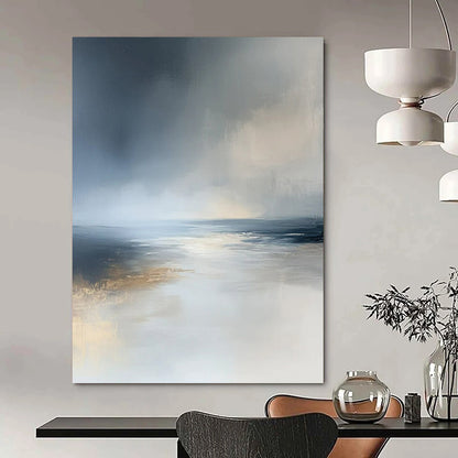 “Misty Sea Abstract” ，Abstract Landscape Oil Painting CT0939