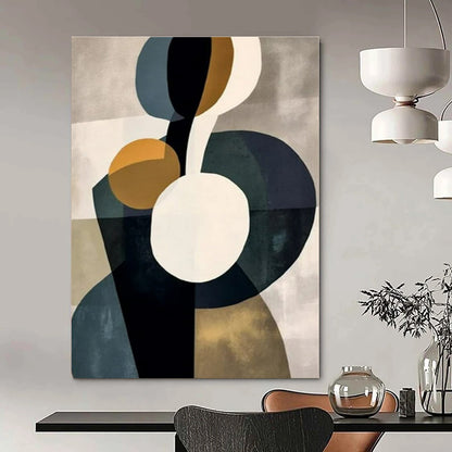 Organic Geometry: Circles & Ovals - Abstract Bauhaus - Style Print CT1249
